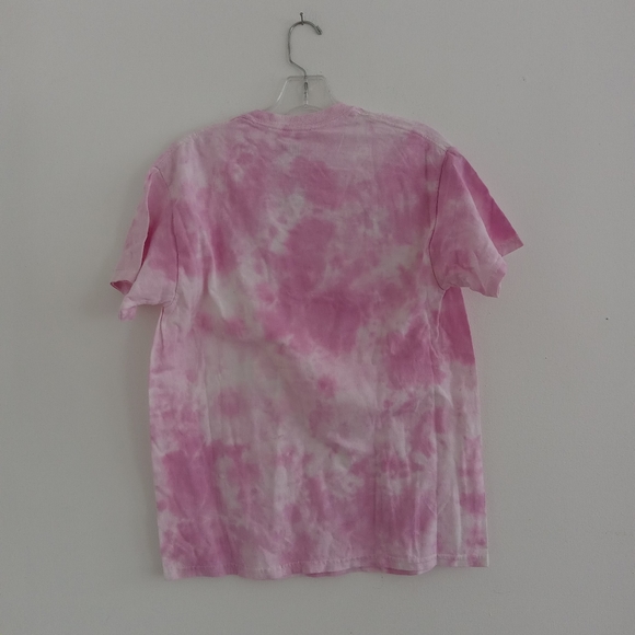 NWT Nirvana Smiley Tie Dye Pink T-shirt Top M - Picture 3 of 5